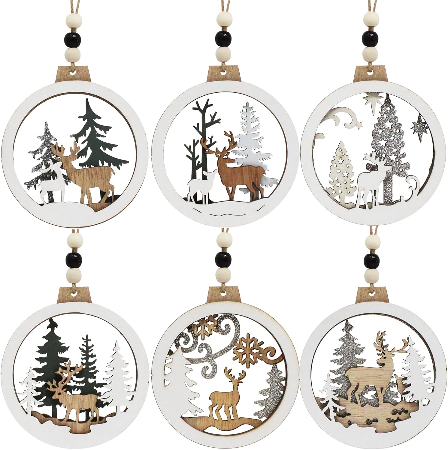 Wooden Ornament Set