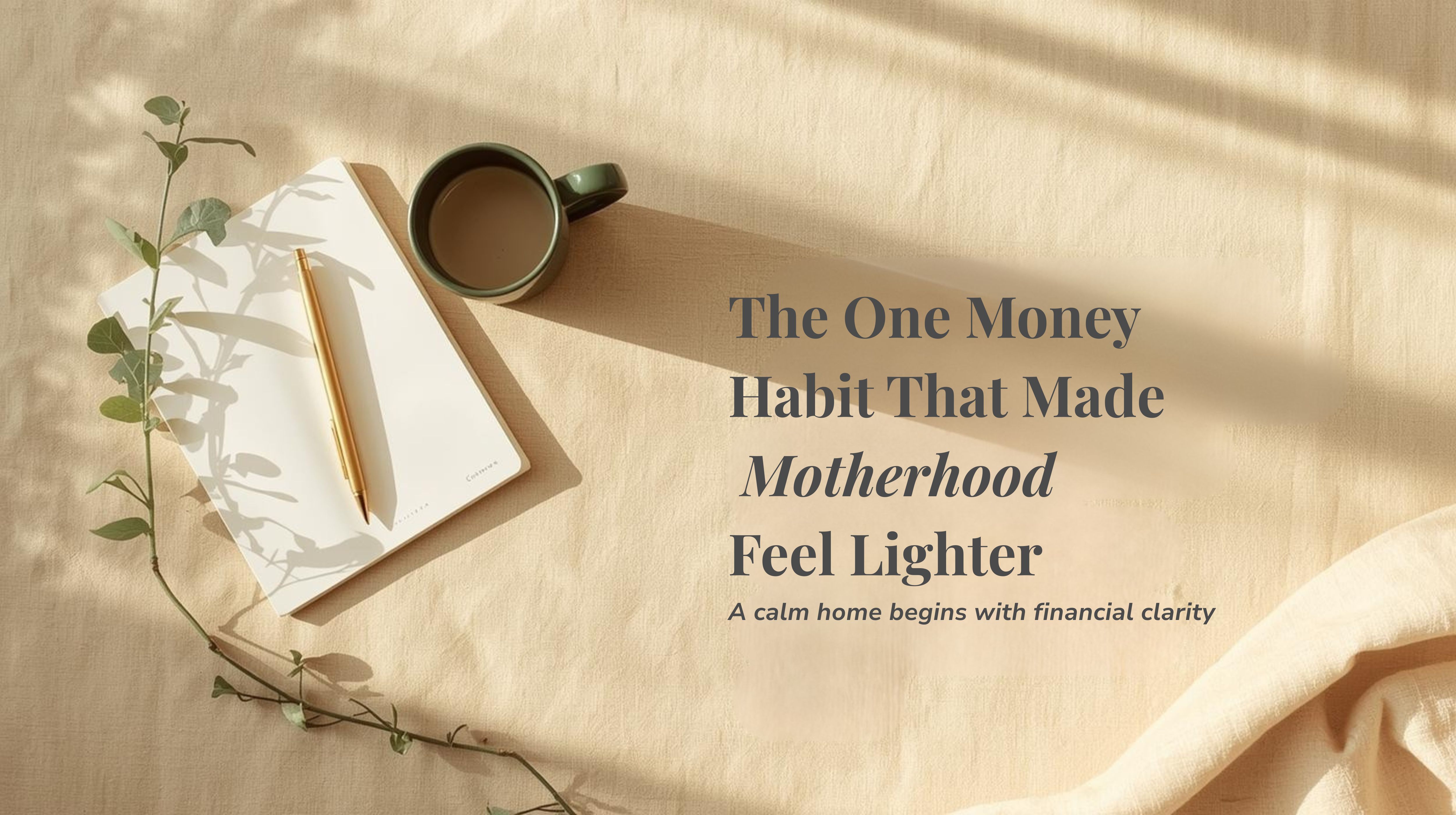 The One Money Habit That Finally Made Motherhood Feel Lighter (And Why No One Talks About It)
